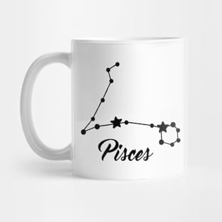 Pisces - Black print Mug